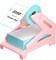 JIOSE 4x6 Label Holder Pink Thermal Label Holder for Rolls and Fan-Fold Labels